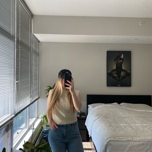 Cream Knitted Vest - XS/S